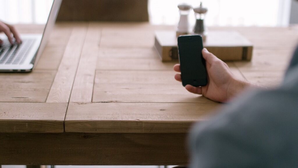 Mesa de madeira Decoração