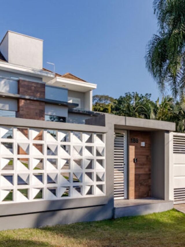 7 modelos de muros modernos com designs encantadores
