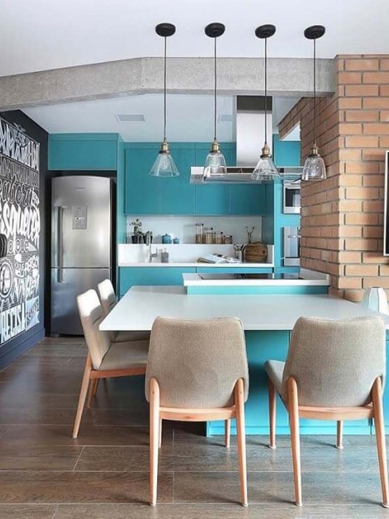 Story - decoracao com azul tiffany