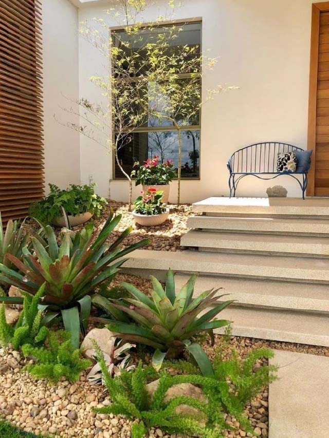 jardim com paisagismo