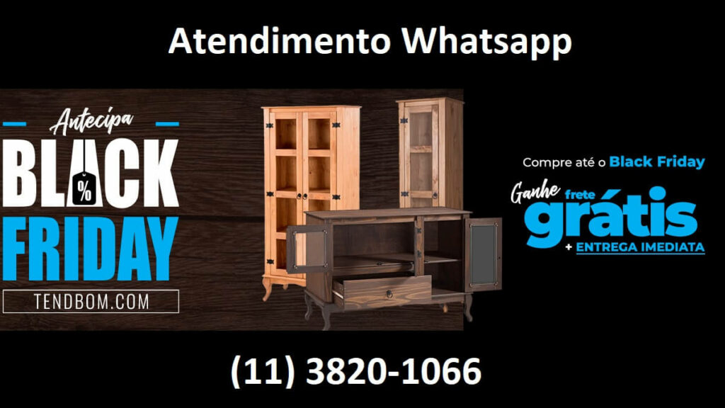 Atendimento pelo Whatsapp Tendbom Móveis de Madeira