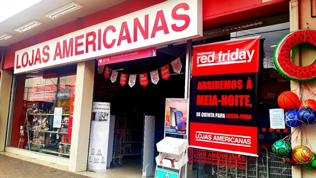 Fachada loja física da Americanas