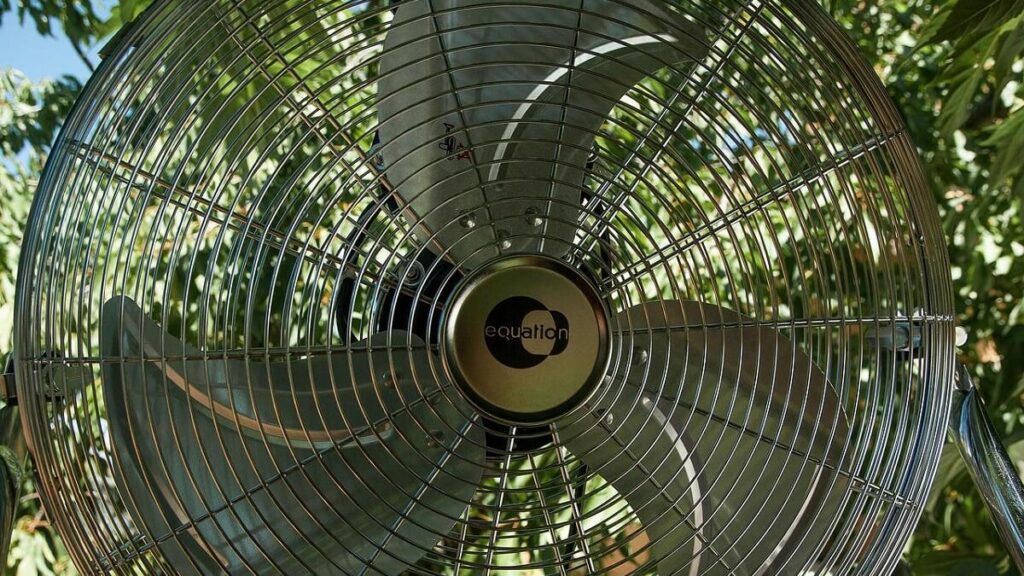 Como limpar ventilador: Confira o passo a passo e faça corretamente! 3 Ventilador limpo com folhagens ao fundo