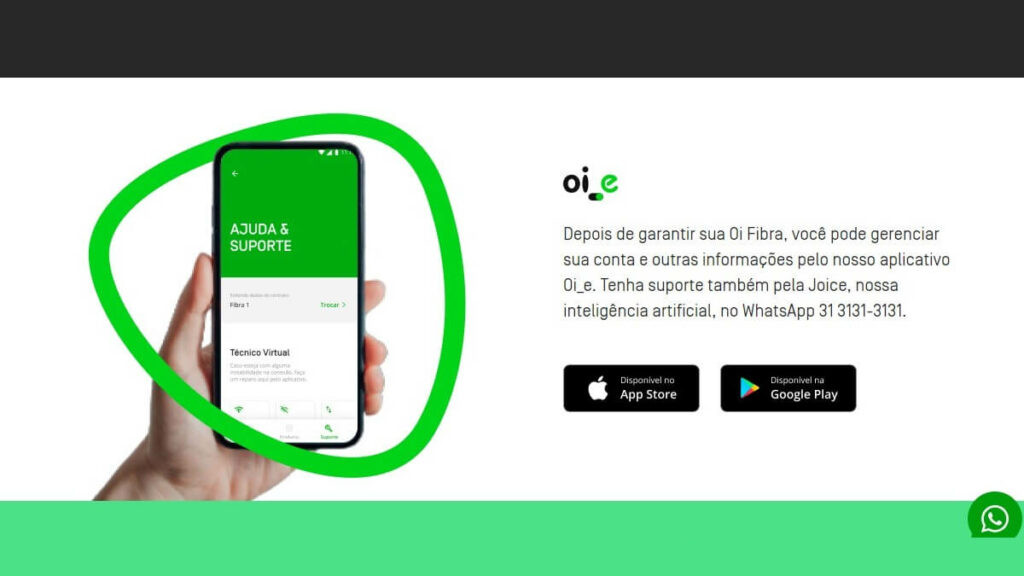 WhatsApp Oi Fibra: Telefone, SAC 0800, Central de ajuda e mais! 4 Aplicativo Oi Fibra