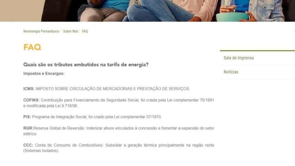 Página de FAQ Celpe