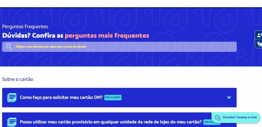 WhatsApp DM Card: Telefone, SAC 0800, Atendimento Virtual e muito mais! 1 FAQ DM Card