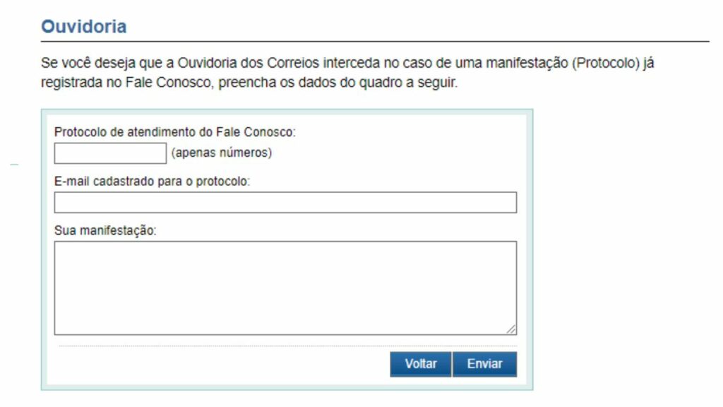 Print da Ouvidoria