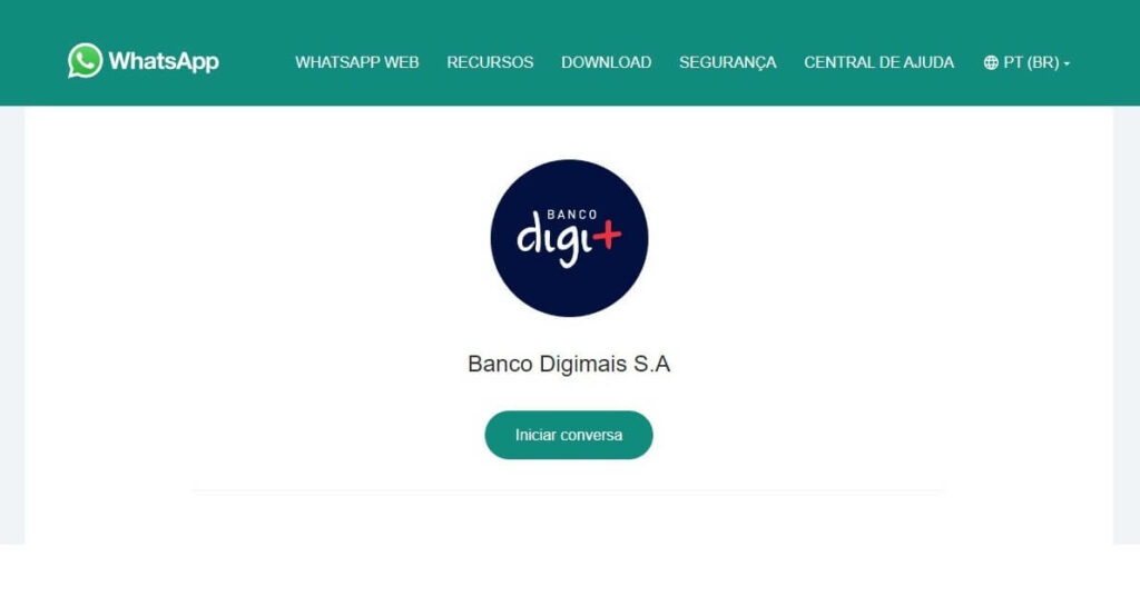 WhatsApp Web Banco Digi+