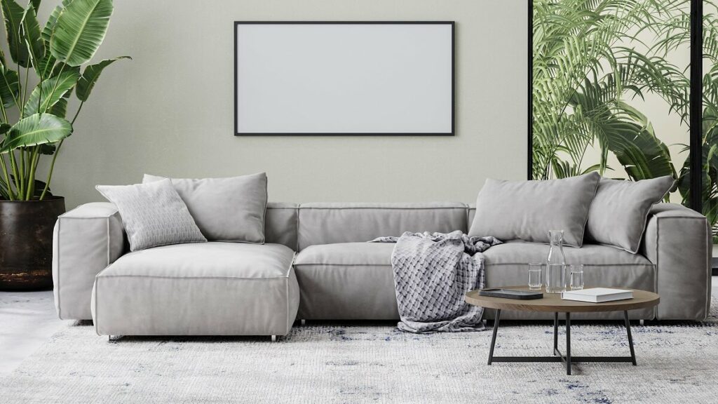 Modelos de sofá: como escolher o ideal para sua sala 5 Sala com sofá modular moderno