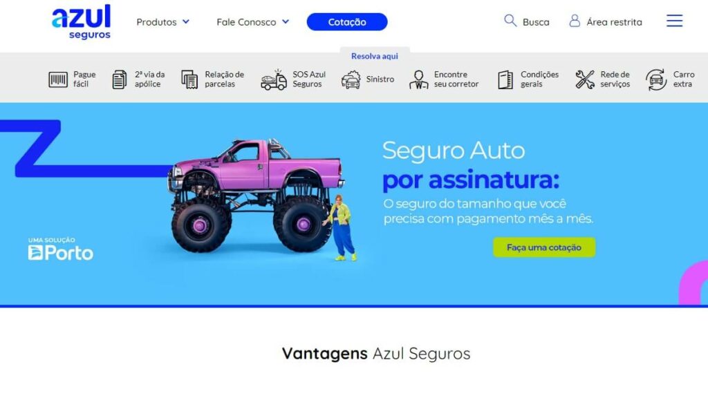 Azul Seguros Telefone: SAC 0800, WhatsApp, ouvidoria e muito mais! 3 Página inicial Azul Seguros