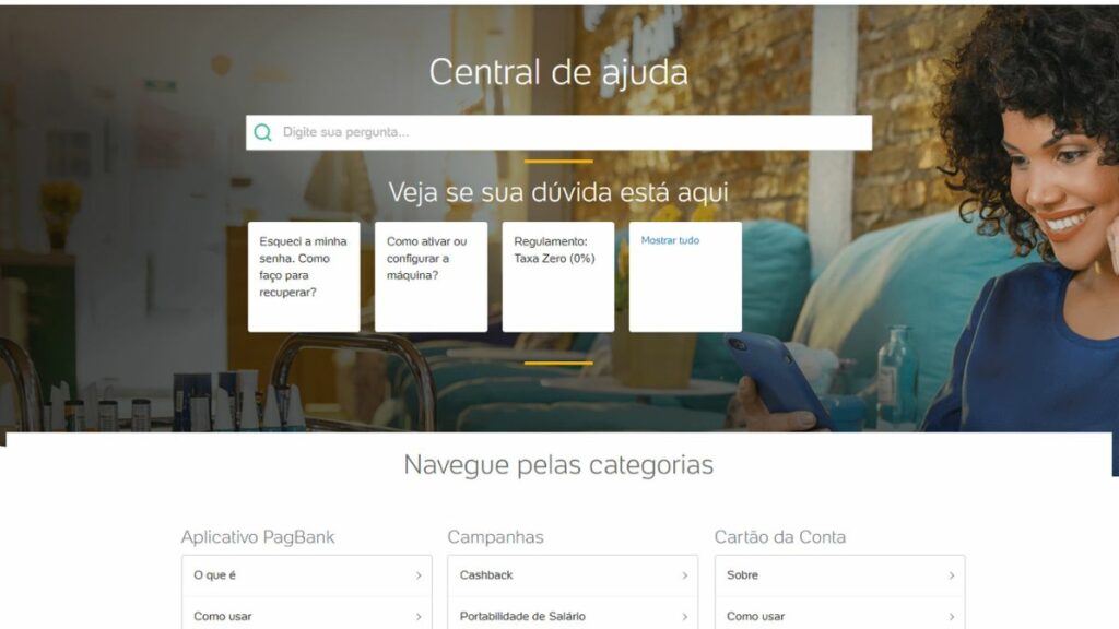 WhatsApp PagSeguro: Telefone 0800, SAC, Ouvidoria, E-mail e mais! 1 Print do FAQ PagSeguro