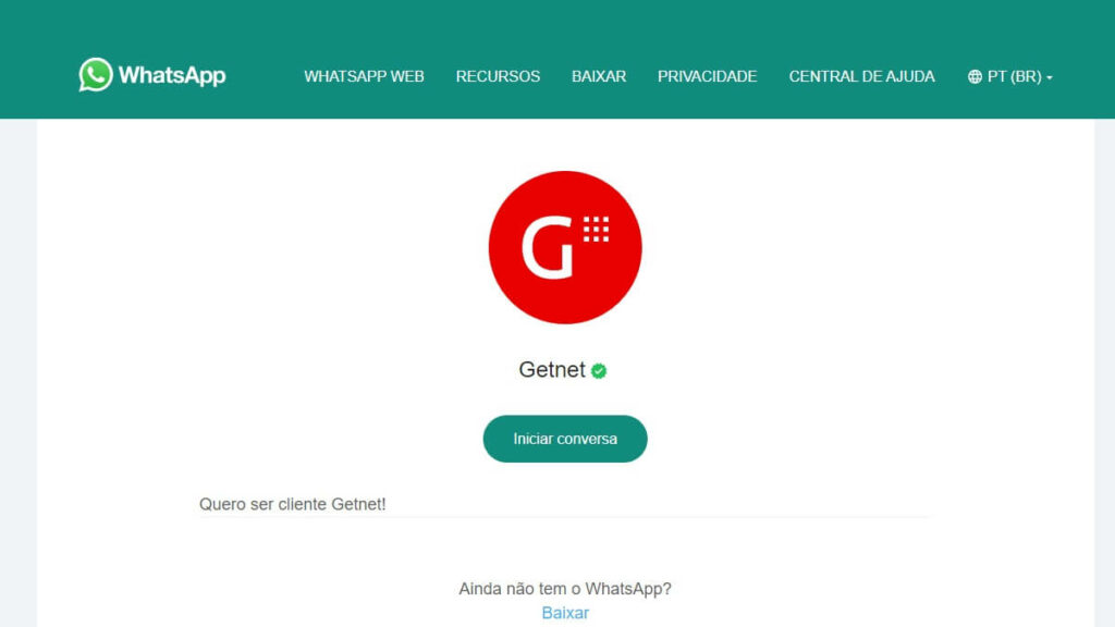 WhatsApp Web Getnet