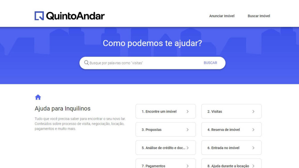 Central de Ajuda do QuintoAndar