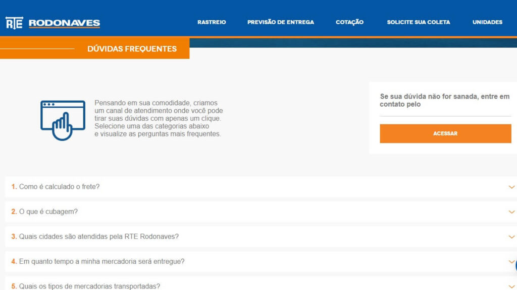 Central de Ajuda da Rodonaves