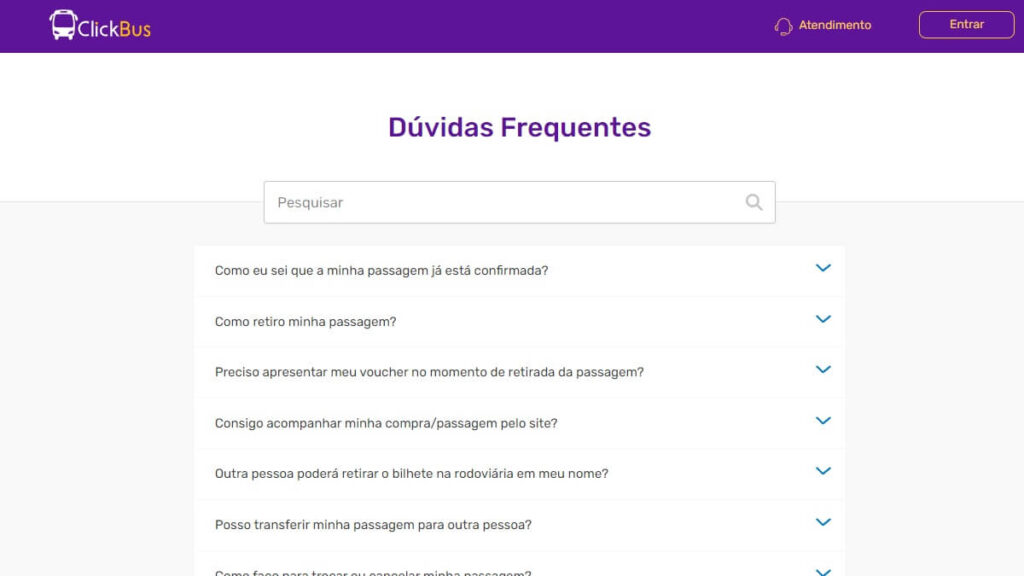 ClickBus Telefone: WhatsApp, SAC 0800, Atendimento Virtual e mais! 2 FAQ do ClickBus