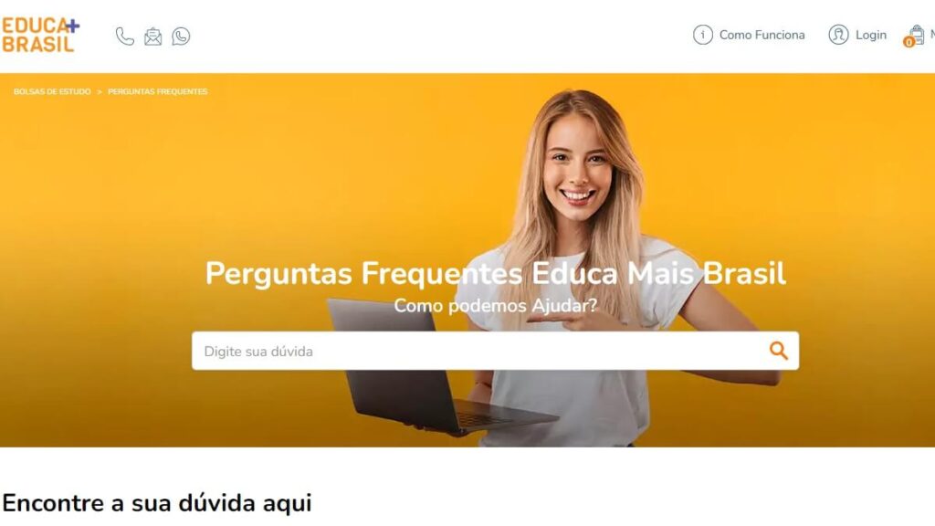 Educa Mais Brasil Telefone: WhatsApp, Central de Atendimento, FAQ e mais! 3 FAQ do Educa Mais Brasil