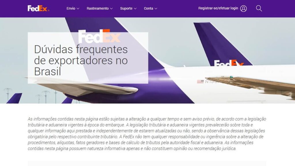 FAQ da Fedex