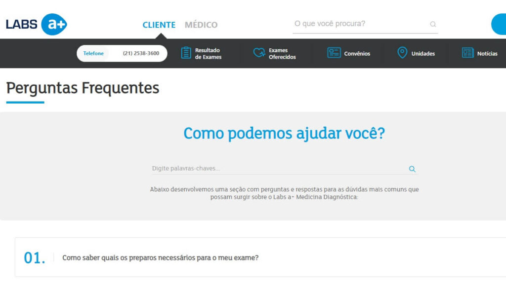 Labs a+ Telefone: WhatsApp, SAC 0800, FAQ, ouvidoria e outros serviços de atendimento! 2 FAQ do Labs a+