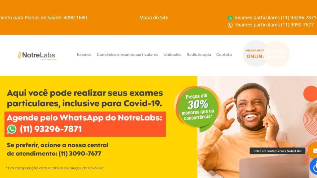 NotreLabs Telefone: WhatsApp, SAC, Central de Ajuda, ouvidoria e muito mais! 3 Página inicial do NotreLabs