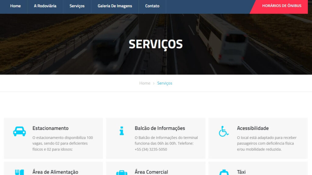 Telefone da Rodoviária de Uberlândia: SAC, E-mail, Formulário de contato e mais! 2 Serviços da Rodoviária de Uberlândia