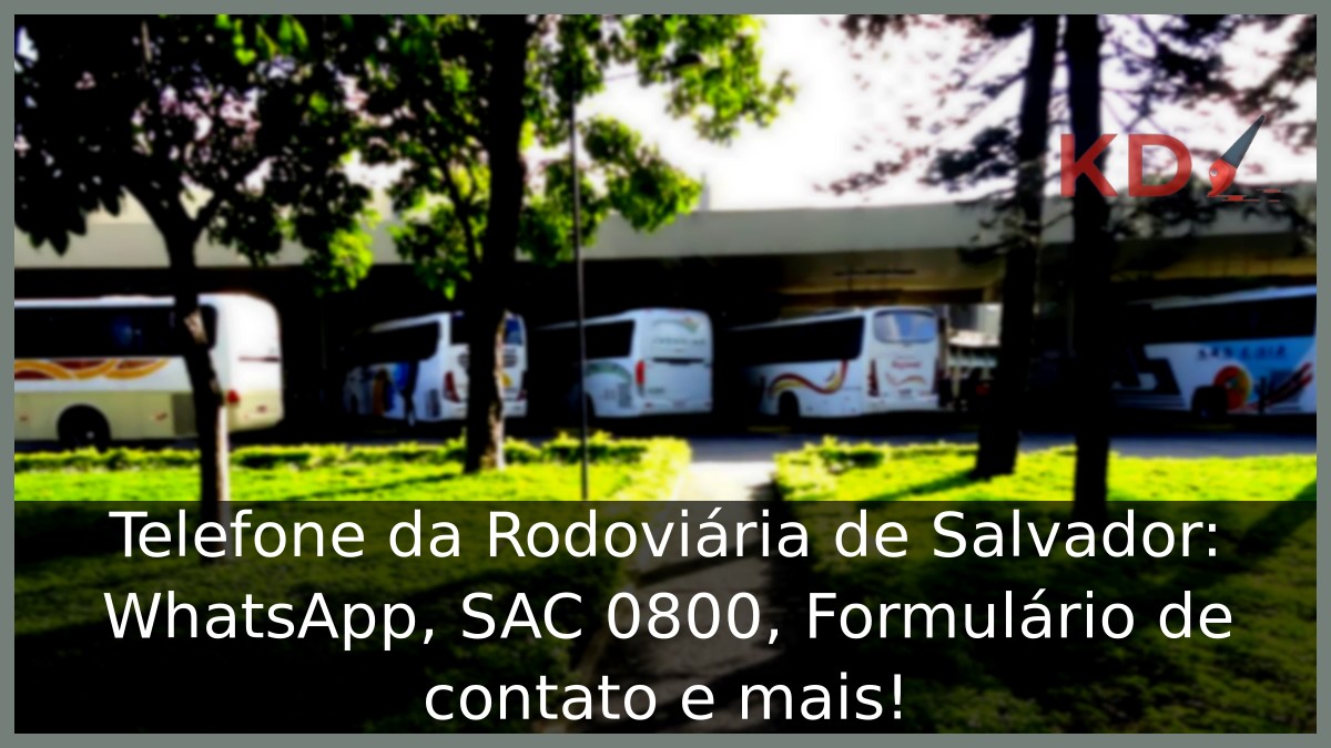 Telefone da Rodoviária de Salvador: WhatsApp, SAC 0800, Formulário de contato e mais! 1 Telefone da Rodoviária de Salvador