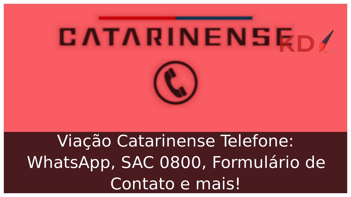 Viação Catarinense Telefone: WhatsApp, SAC 0800, Formulário de Contato e mais! 23 Viação Catarinense Telefone