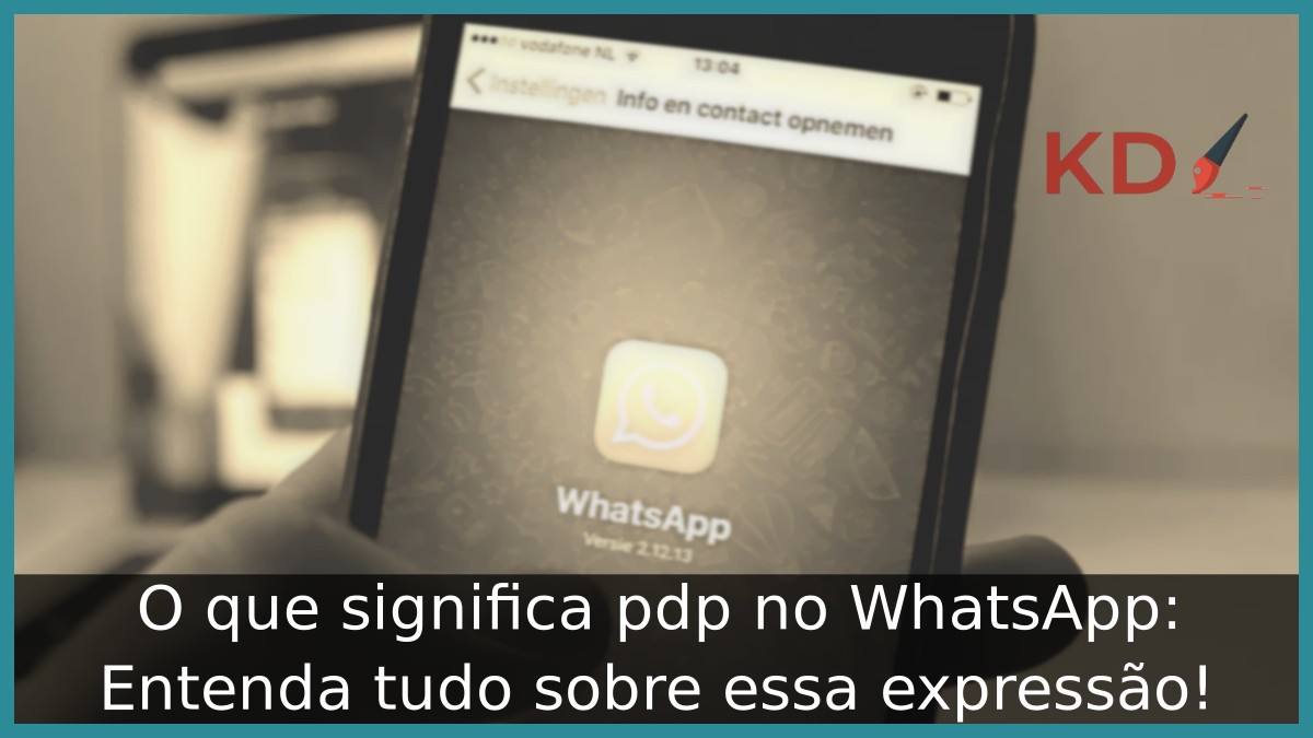 O que significa pdp no WhatsApp