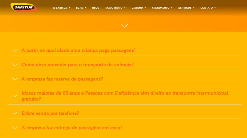 FAQ da Saritur