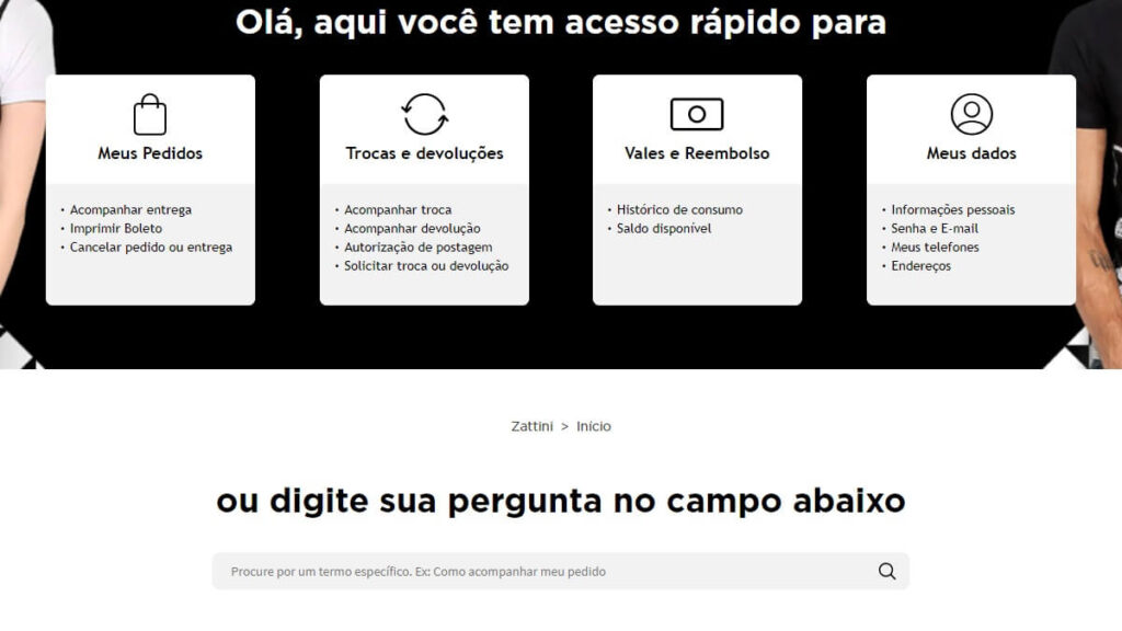 Zattini Telefone: WhatsApp, Atendimento, Chat e mais! 3 FAQ da Zattini