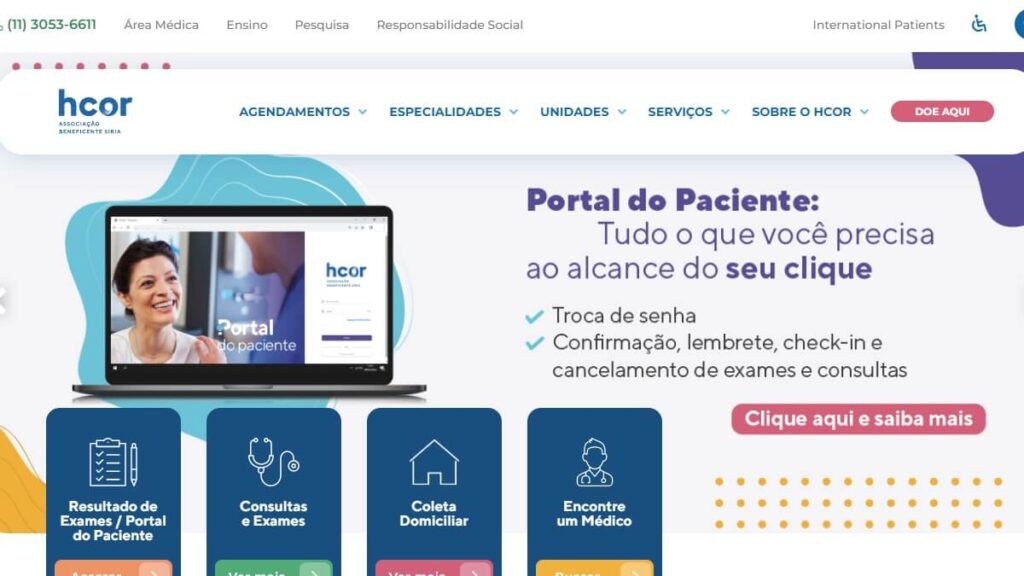 Hcor Telefone: WhatsApp, SAC 0800, Ouvidoria e mais! 2 Página inicial da Hcor