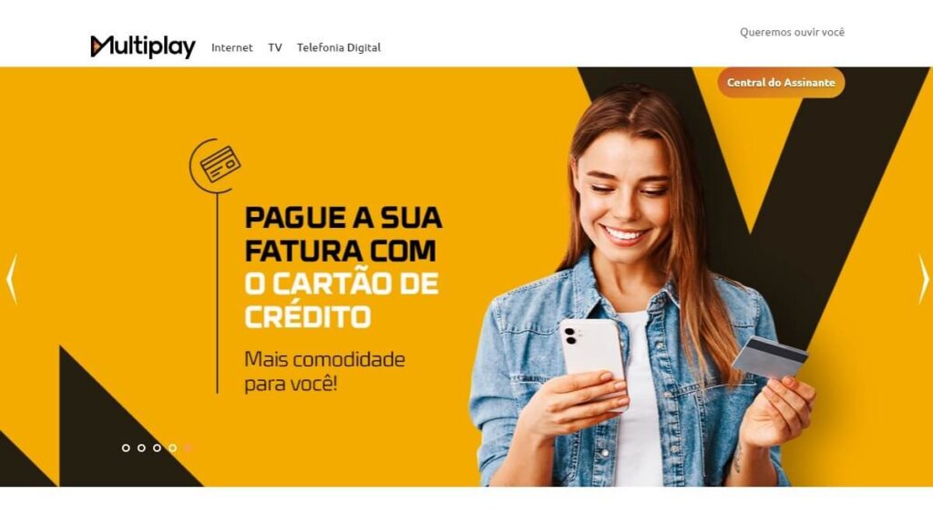 Página inicial da Multiplay