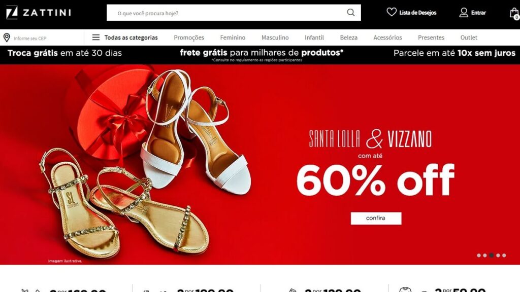 Zattini Telefone: WhatsApp, Atendimento, Chat e mais! 2 Página inicial da Zattini
