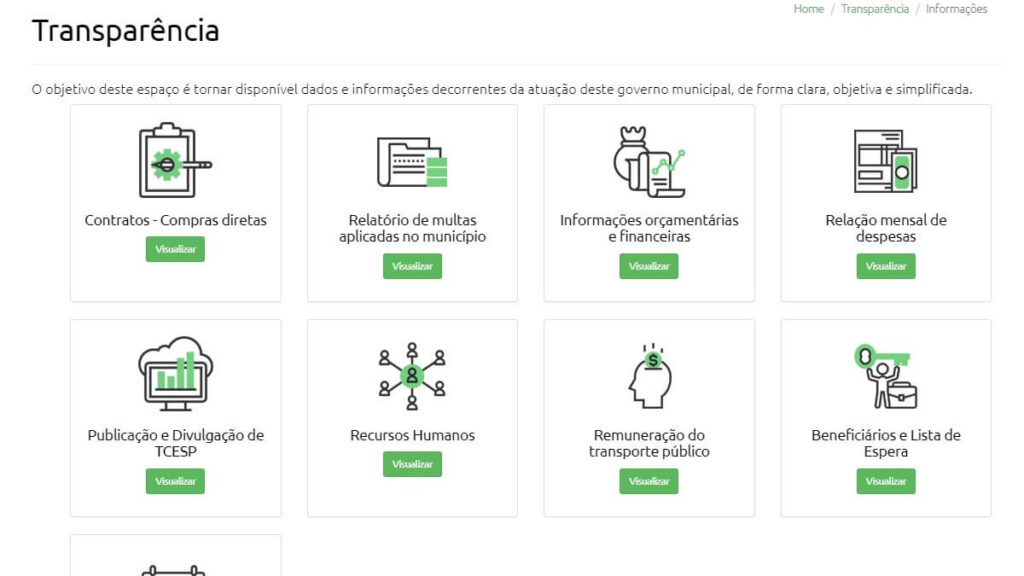 Portal de Transparência da Urbes