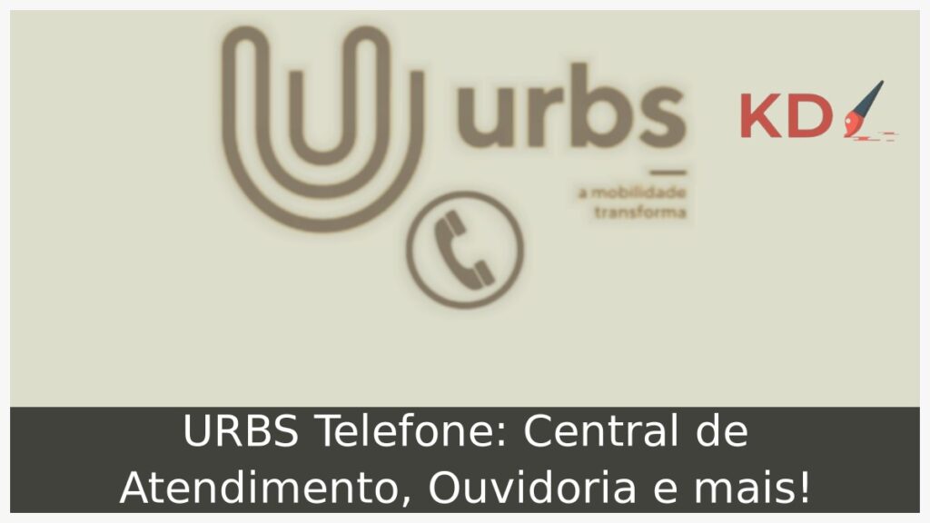 URBS Telefone: Central de Atendimento, Ouvidoria e mais! 1 URBS Telefone