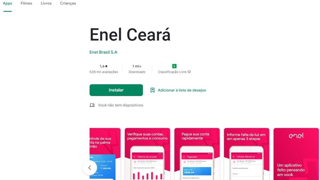 Aplicativo Enel