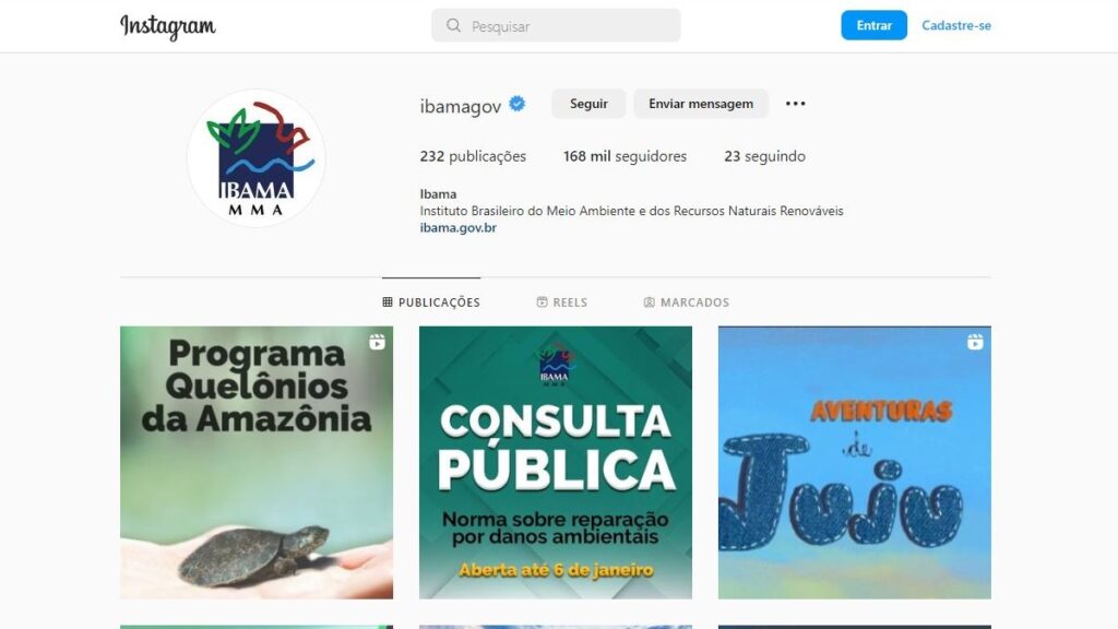 Número do WhatsApp do Ibama: Telefone, 0800, ouvidoria e demais contatos 3 Instagram Ibama