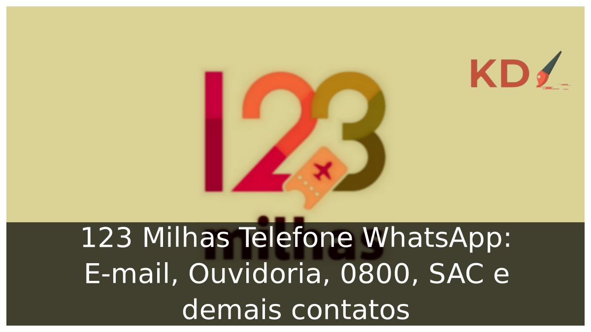 123 Milhas Telefone WhatsApp: E-mail, Ouvidoria, 0800, SAC e contatos - Logomarca 123milhas 1