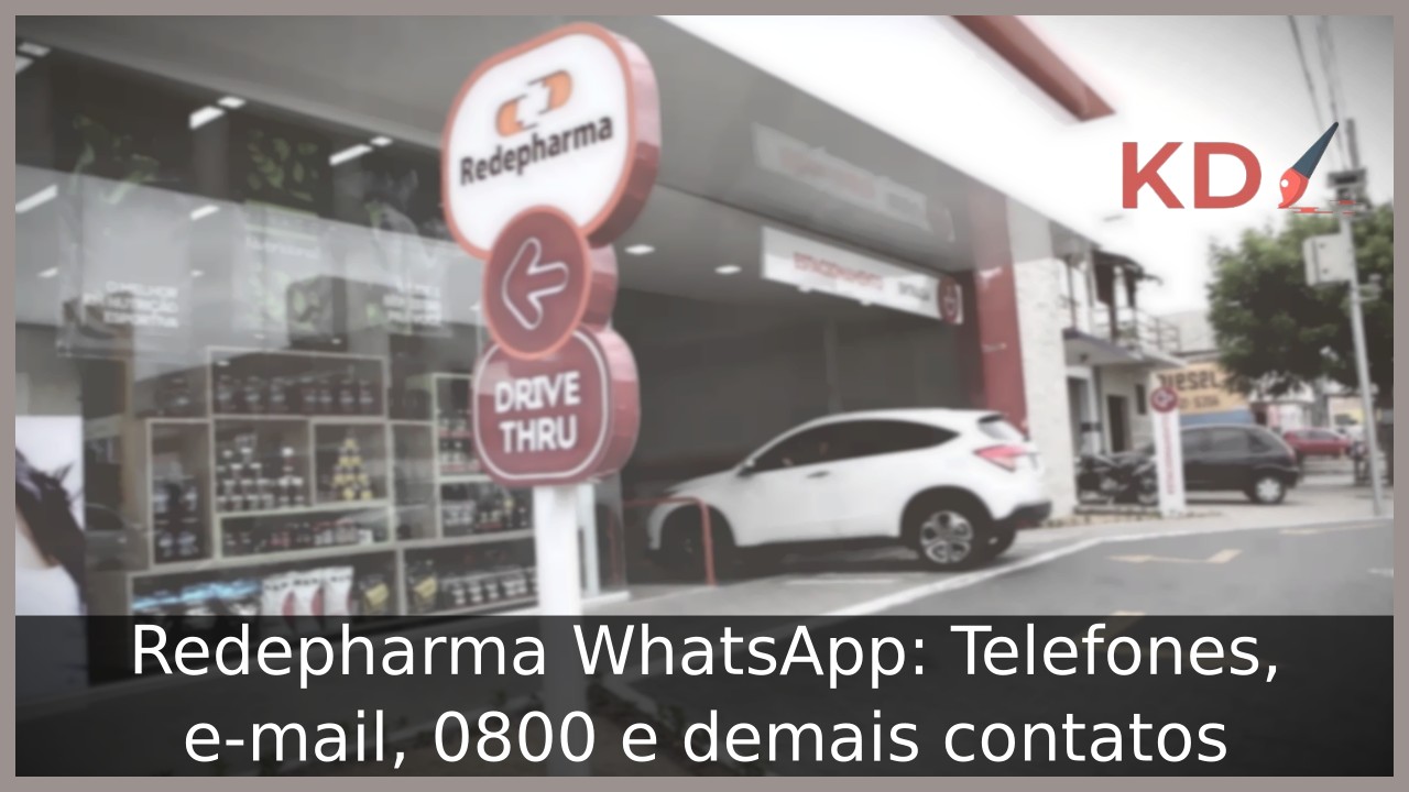 Redepharma WhatsApp: Telefones, e-mail, 0800 e demais contatos - Loja Redepharma