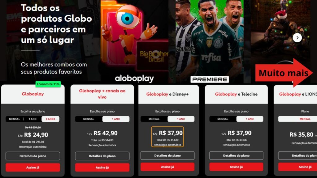 Planos do Globoplay