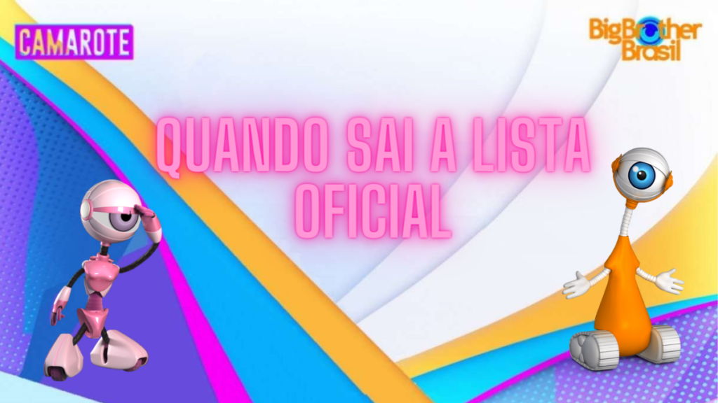 Robôs com a lista oficial participantes do BBB 2023