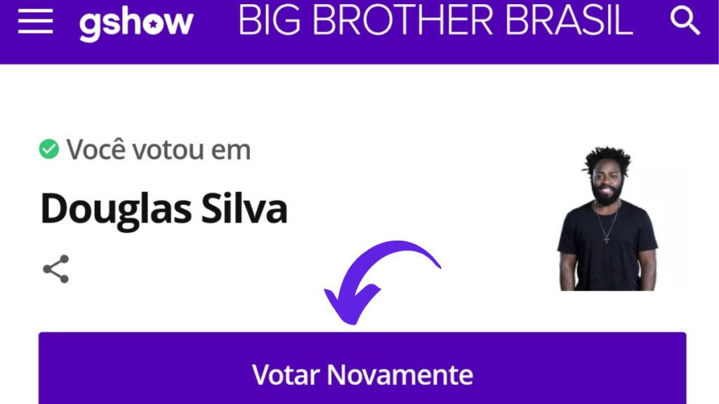 Vote novamente