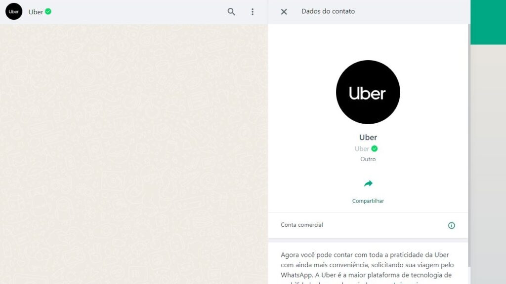 WhatsApp Uber