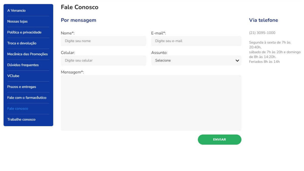 Formulário de Atendimento