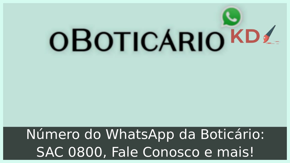Número do WhatsApp da Boticário