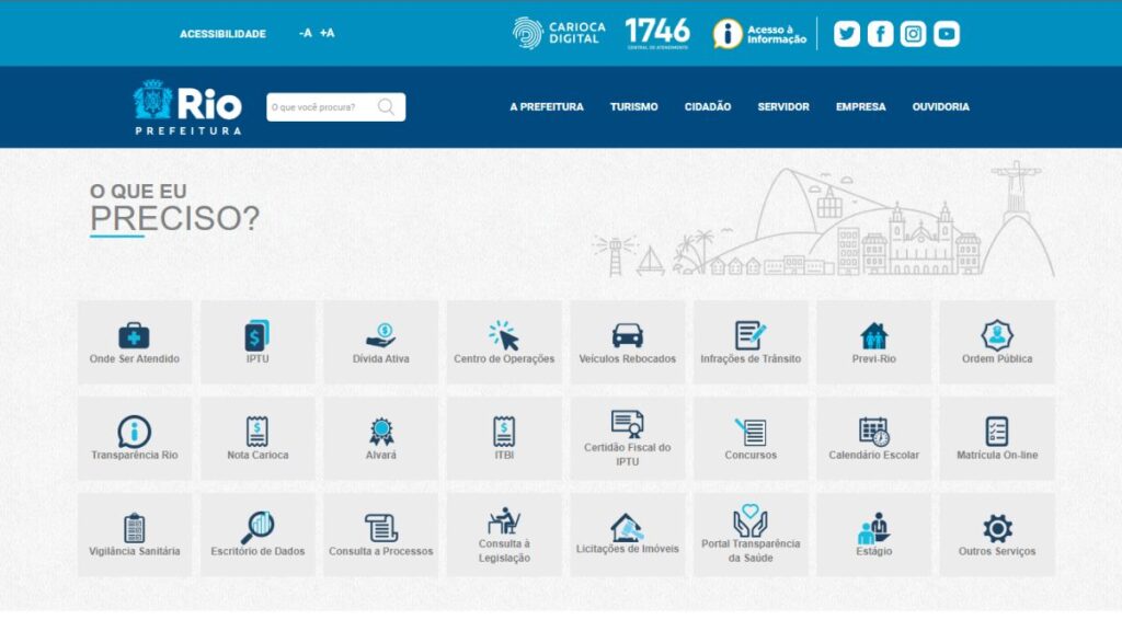 IPTU Rio de Janeiro: Guia, 2ª via e consulta prefeitura 2 Print do site da prefeitura do Rio de Janeiro