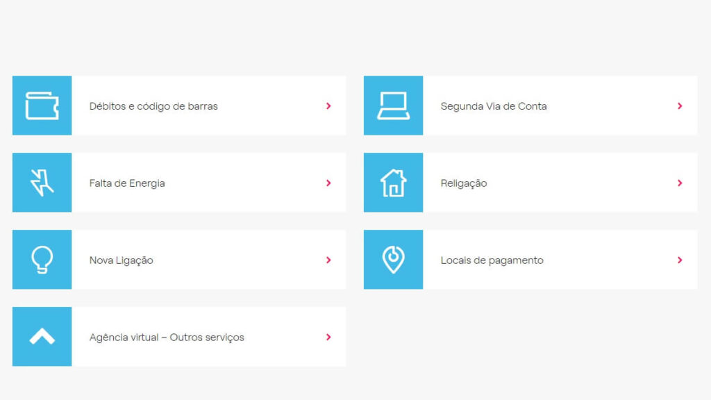 Enel 2ª Via: Confira aqui como consultar a guia atualizada! 2 Página de serviços online da Enel