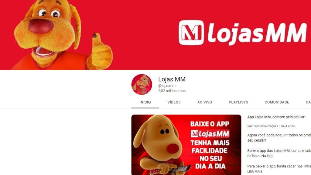 Lojas MM WhatsApp: Telefones, 0800, e-mail, ouvidoria e demais contatos da empresa! 4 Print Screen do Youtube da Lojas MM.