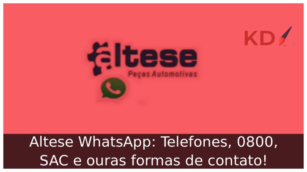Altese WhatsApp: Telefones, 0800, SAC e outras formas de contato! 1 Logo Altese WhatsApp.