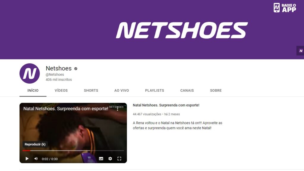 WhatsApp Netshoes: Telefones, SAC, 0800, Chat e demais meios de contato! 3 Print Screen do Youtube Netshoes.
