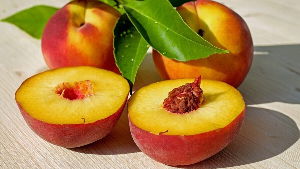 Como plantar pêssego: Veja 7 dicas valiosas para se obter um bom cultivo em casa! 2 Pêssego cortado